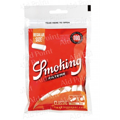 C00012005 SMOKING FILTRI 8mm. REGULAR BUSTA 100x25
